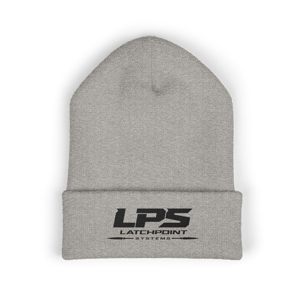 TERRA BLACK baby beanie with all-over terrain-inspired camouflage pattern