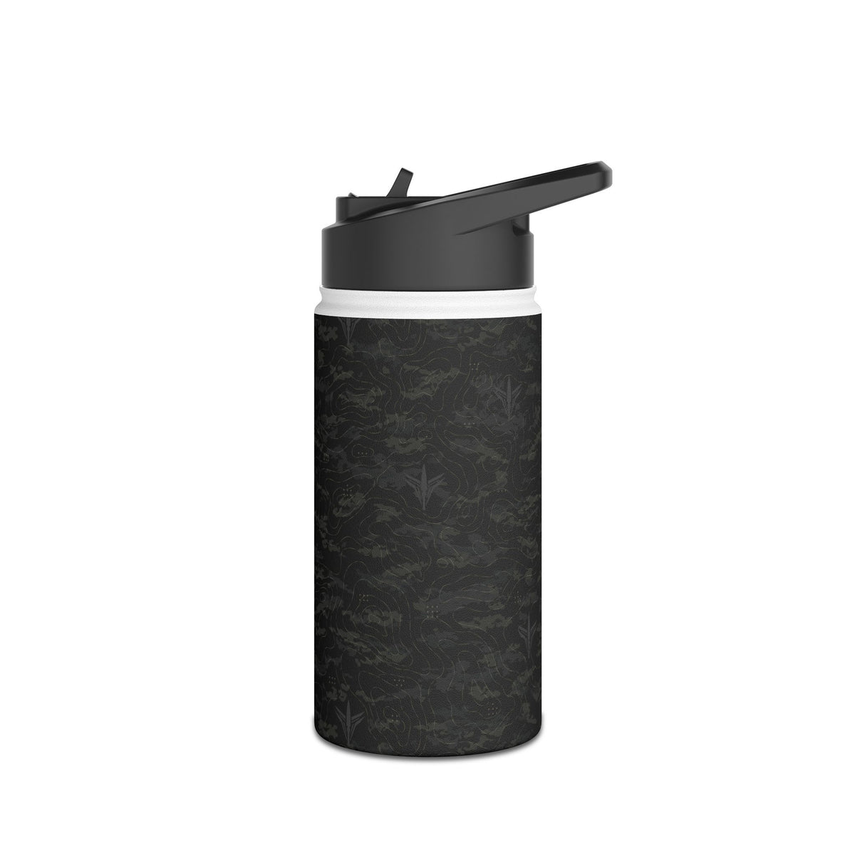 TERRA BLACK™ Stainless Steel Water Bottle, Standard Lid