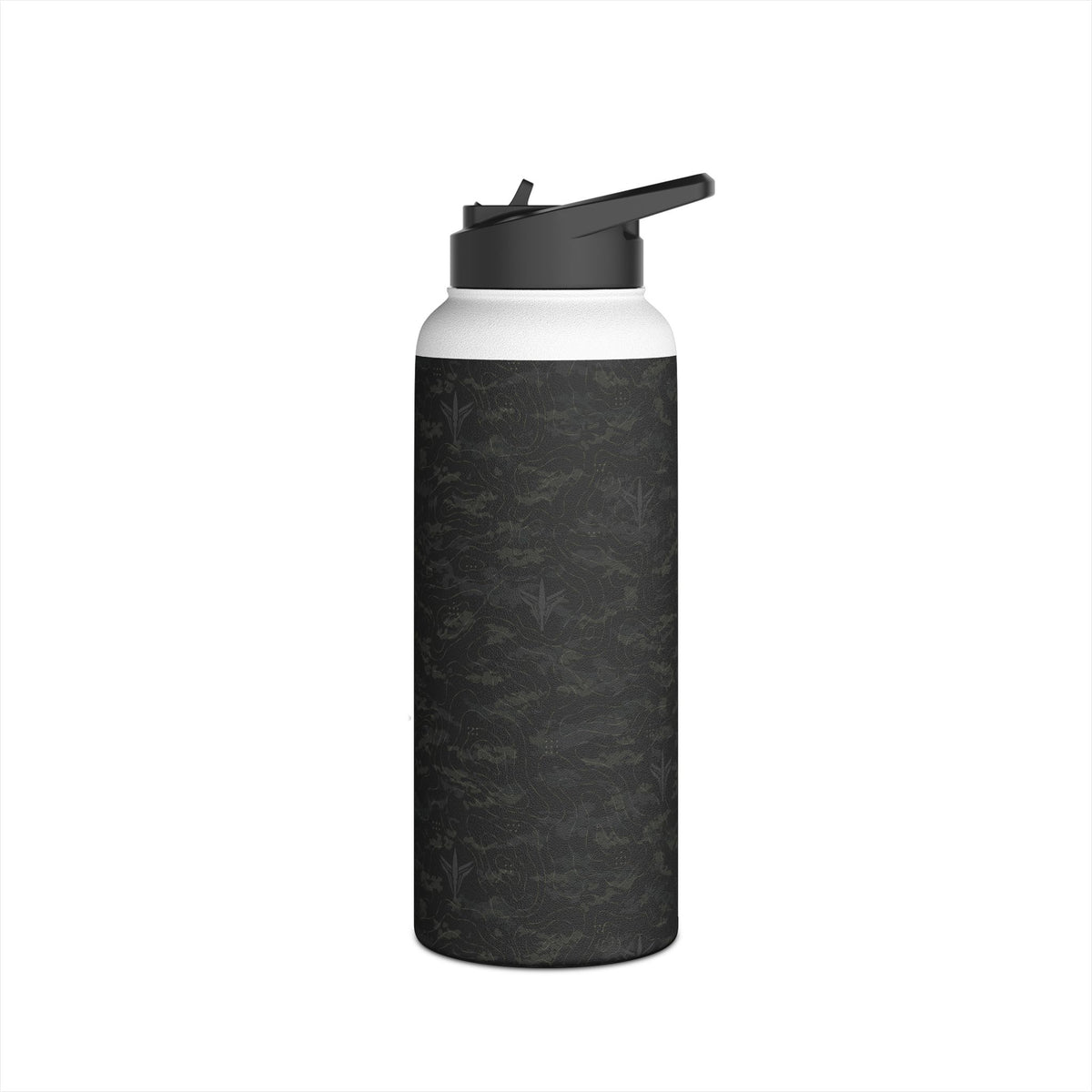 TERRA BLACK™ Stainless Steel Water Bottle, Standard Lid