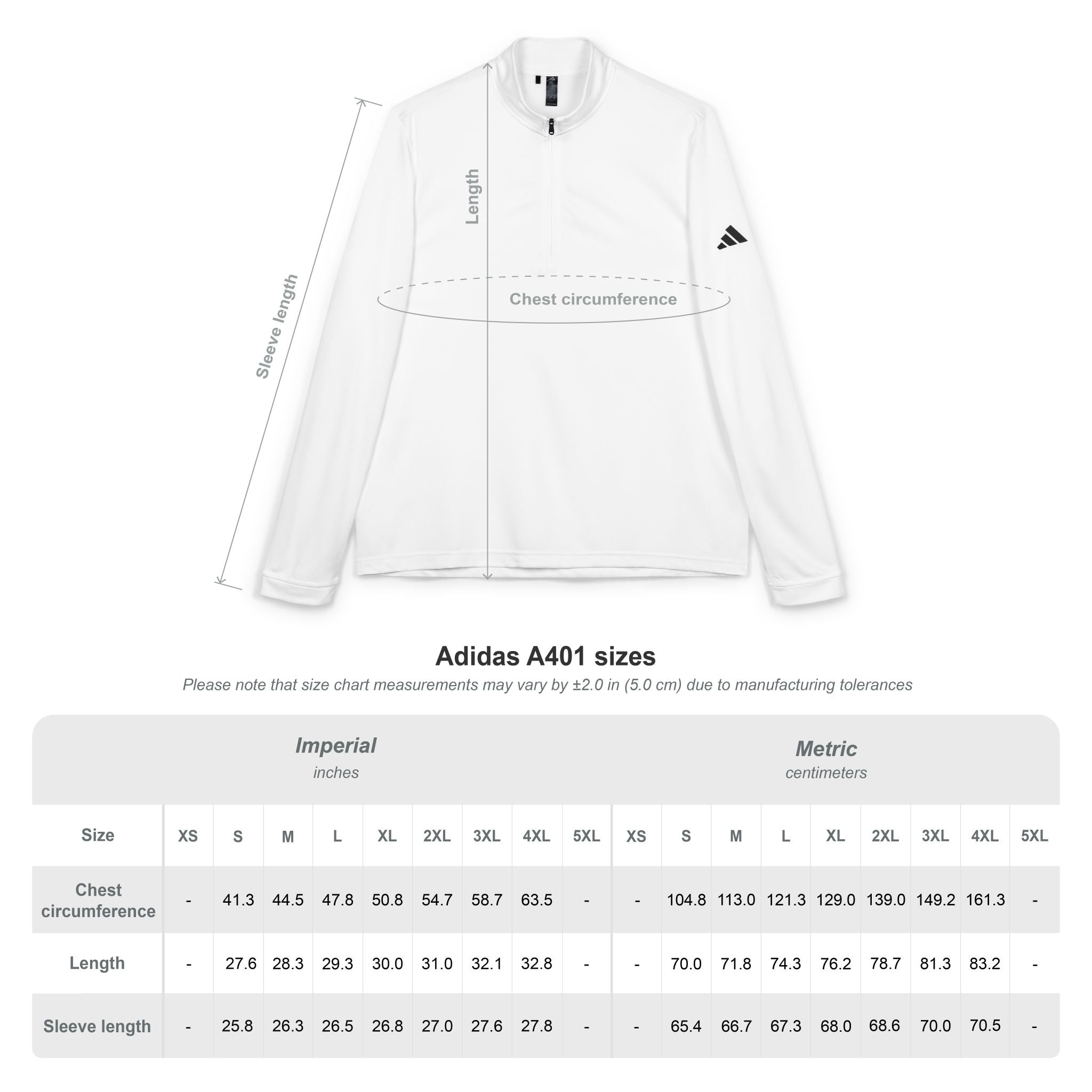 LPS adidas quarter-zip pullover with embroidered LatchPoint Systems logo