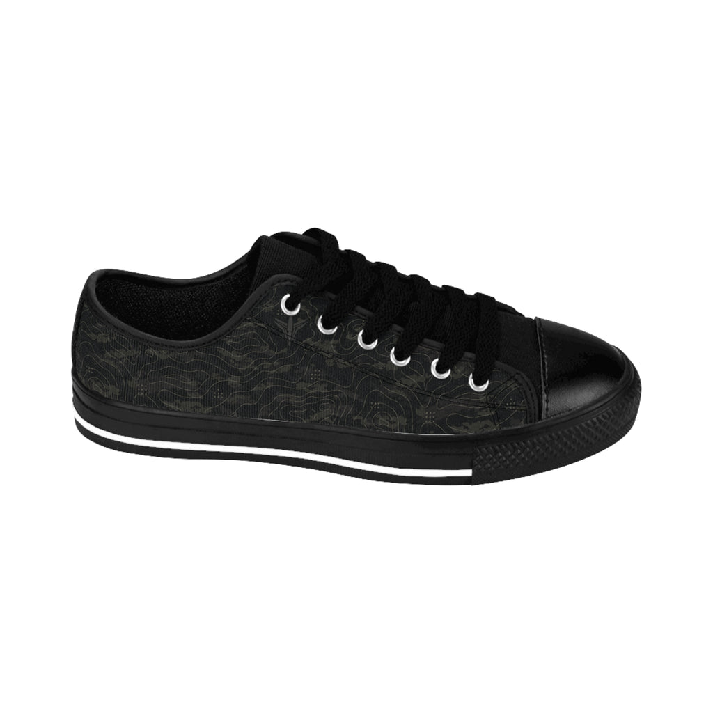 TERRA BLACK men's performance sneakers showing black outsole and terrain-inspired lifestyle design