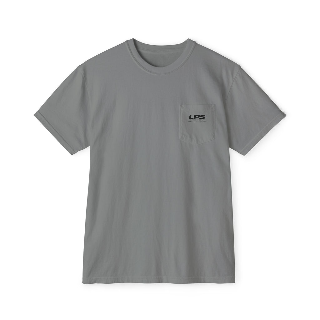LPS unisex garment-dyed pocket T-shirt with relaxed fit for everyday wear