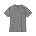 LPS unisex garment-dyed pocket T-shirt with relaxed fit for everyday wear