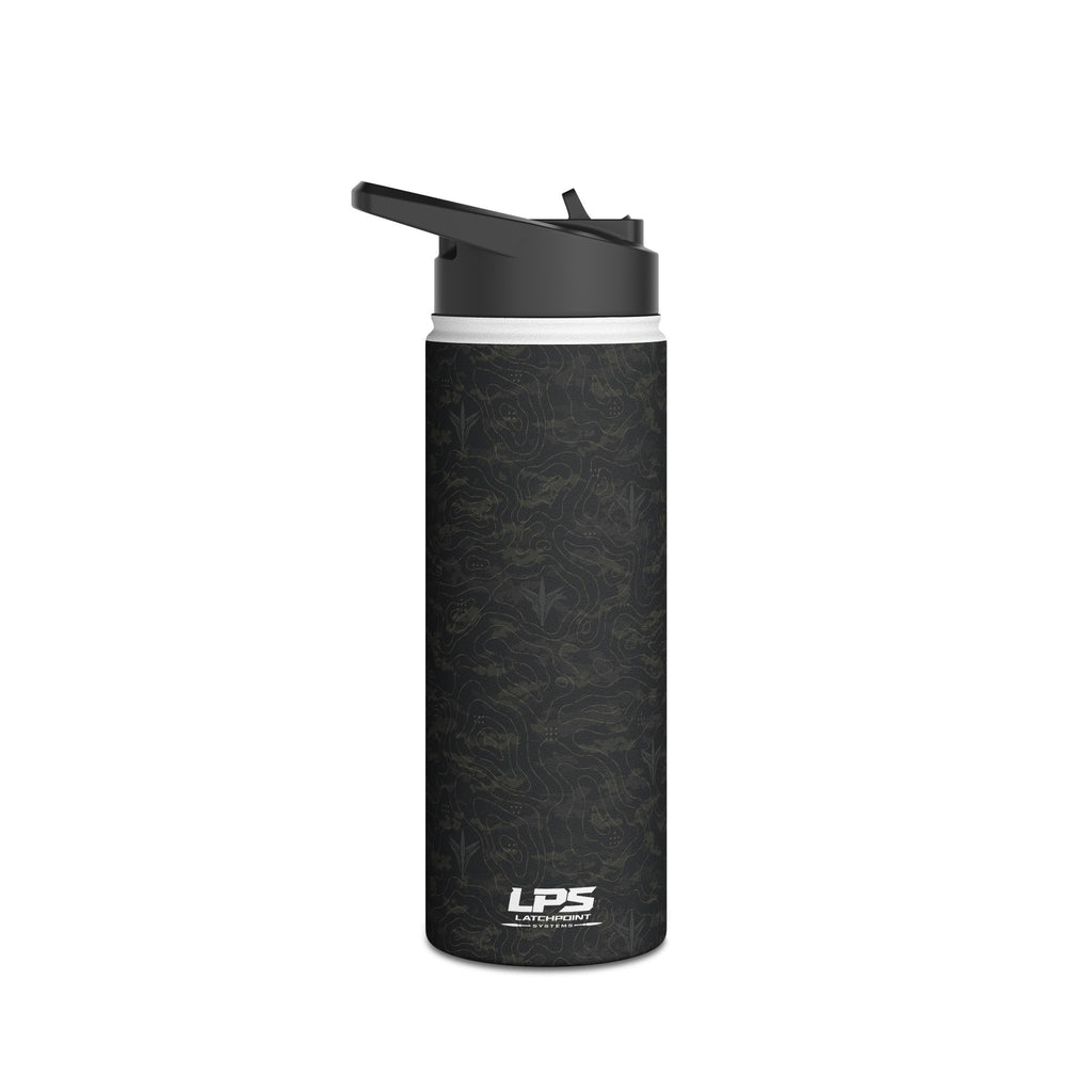 TERRA BLACK™ Stainless Steel Water Bottle, Standard Lid