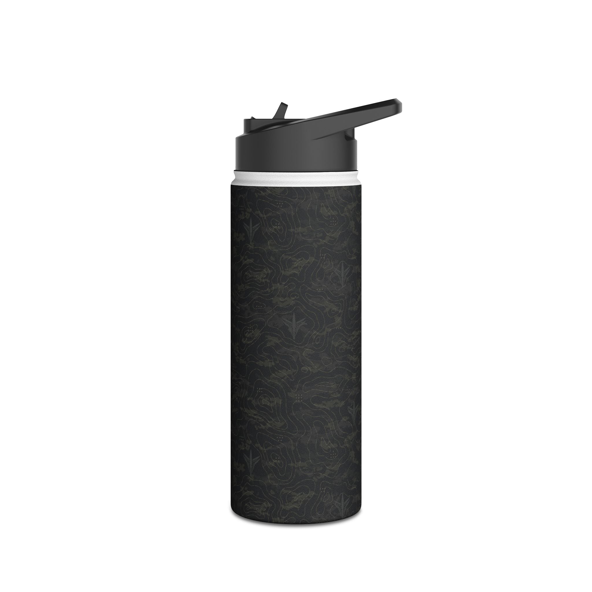 TERRA BLACK™ Stainless Steel Water Bottle, Standard Lid