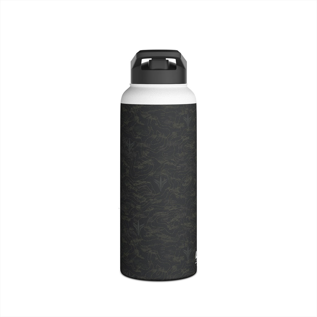 TERRA BLACK™ Stainless Steel Water Bottle, Standard Lid