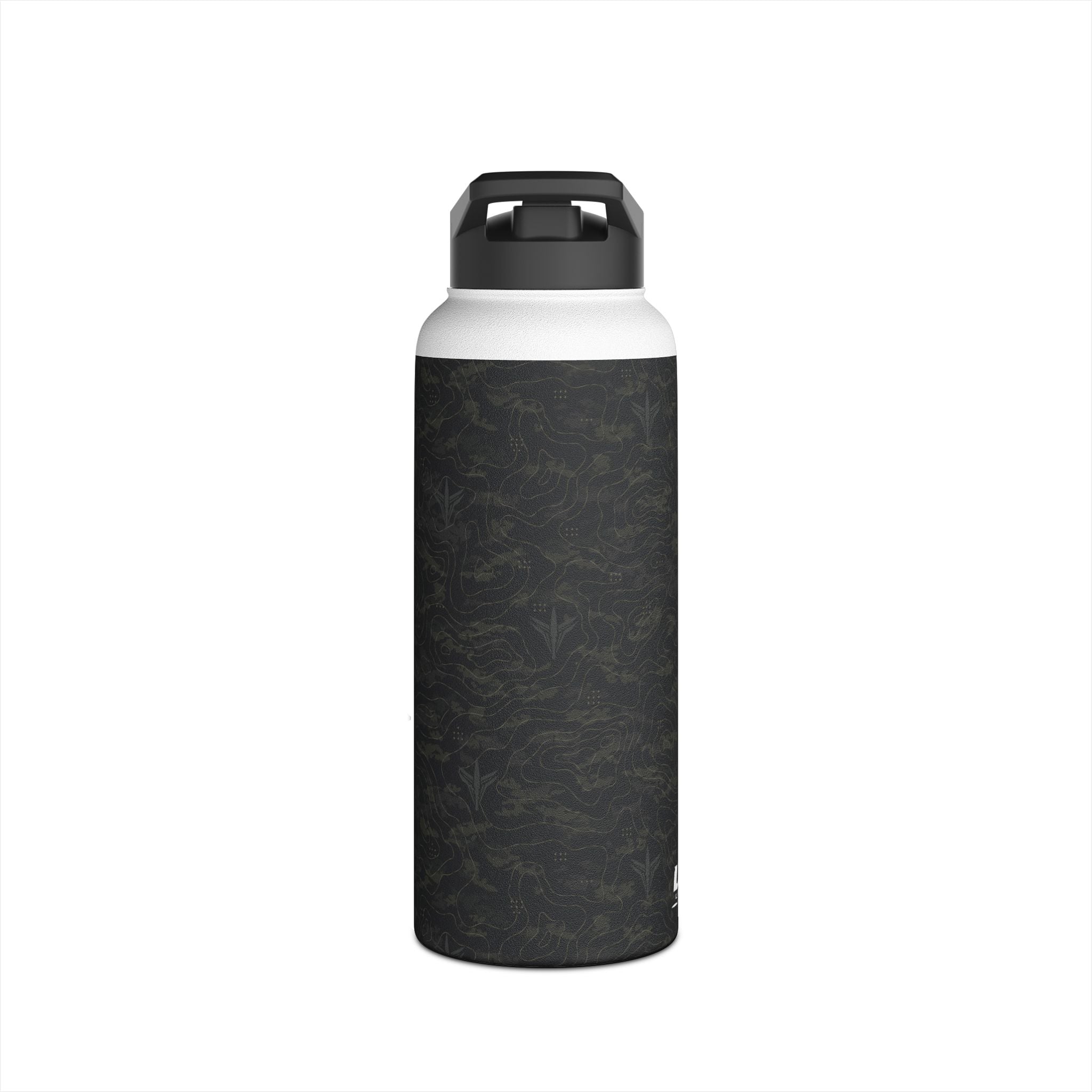 TERRA BLACK™ Stainless Steel Water Bottle, Standard Lid