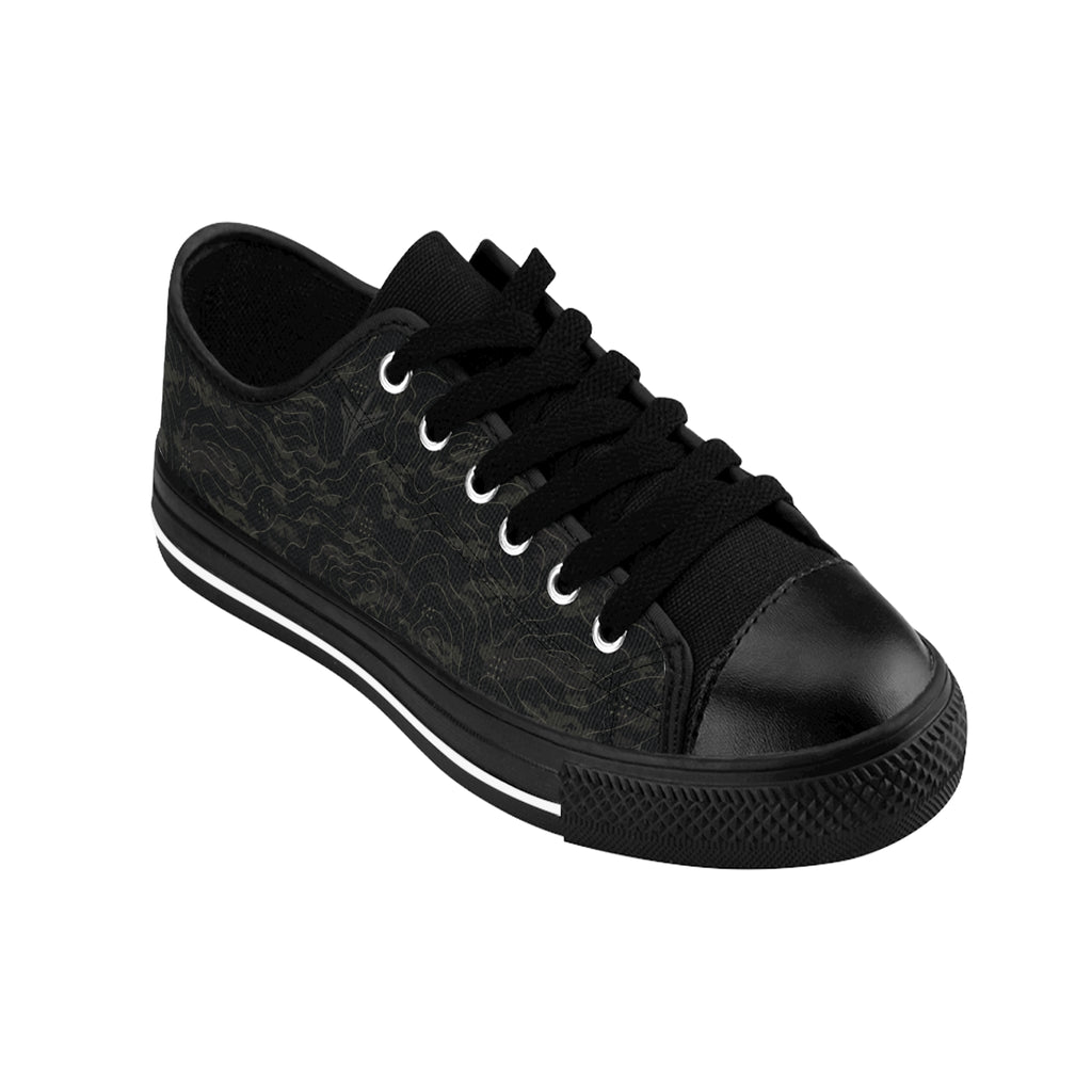 TERRA BLACK men's performance sneakers showing black outsole and terrain-inspired lifestyle design