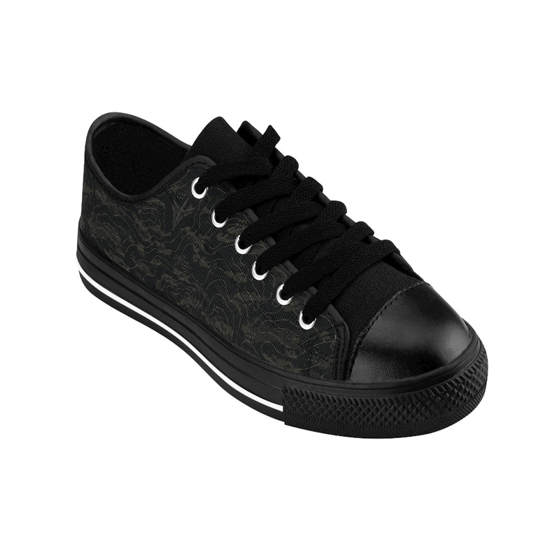 TERRA BLACK men's performance sneakers showing black outsole and terrain-inspired lifestyle design