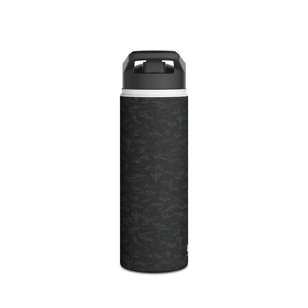 TERRA BLACK™ Stainless Steel Water Bottle, Standard Lid