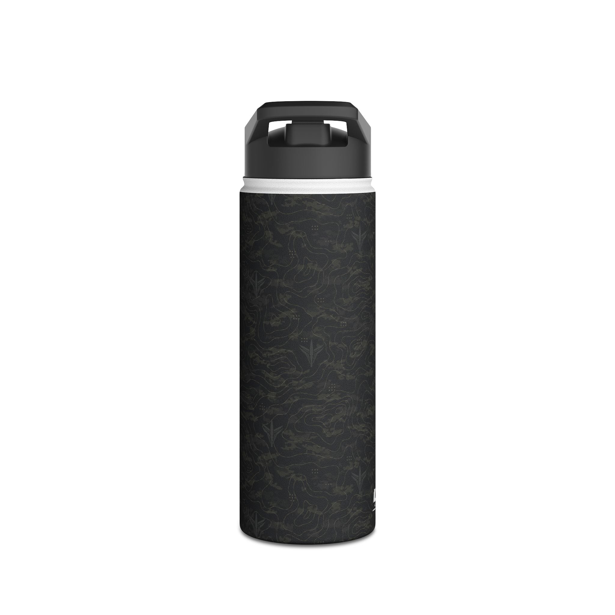 TERRA BLACK™ Stainless Steel Water Bottle, Standard Lid