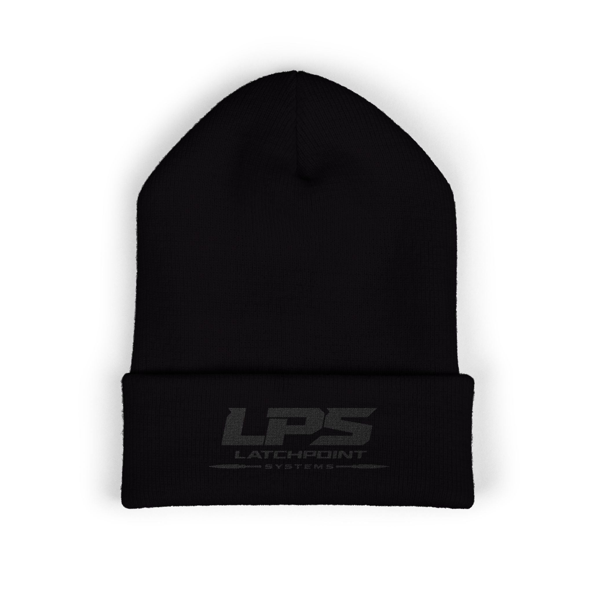 TERRA BLACK baby beanie with all-over terrain-inspired camouflage pattern