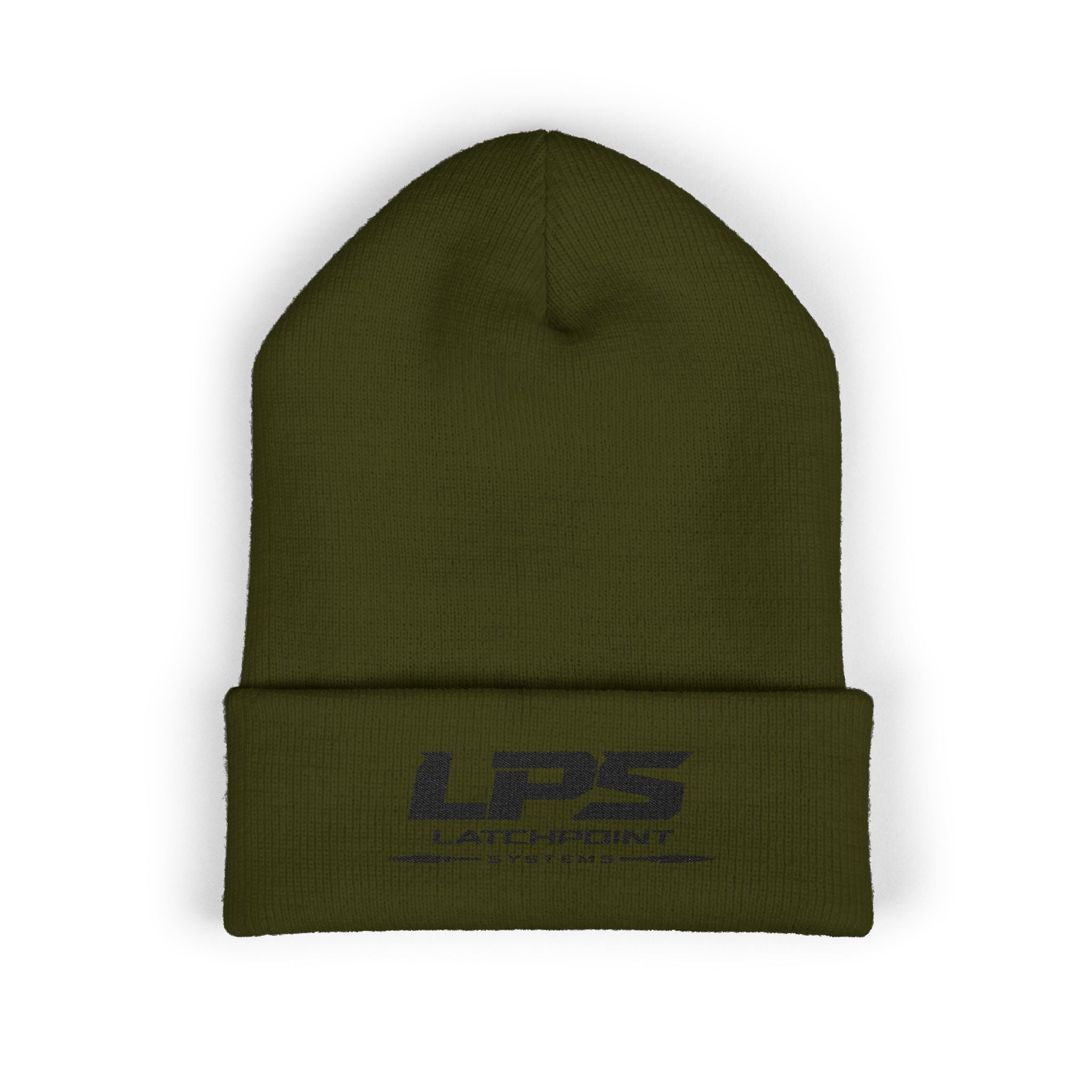 TERRA BLACK baby beanie with all-over terrain-inspired camouflage pattern