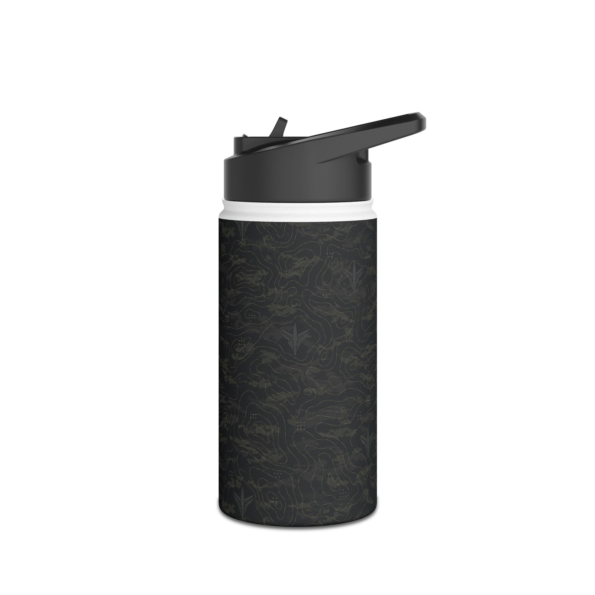 TERRA BLACK™ Stainless Steel Water Bottle, Standard Lid