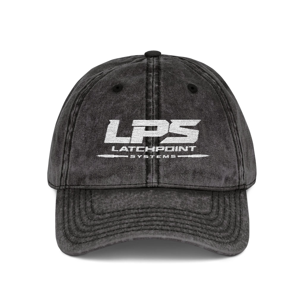 LPS Vintage Cap embroidered LPS logo vintage cap in Black