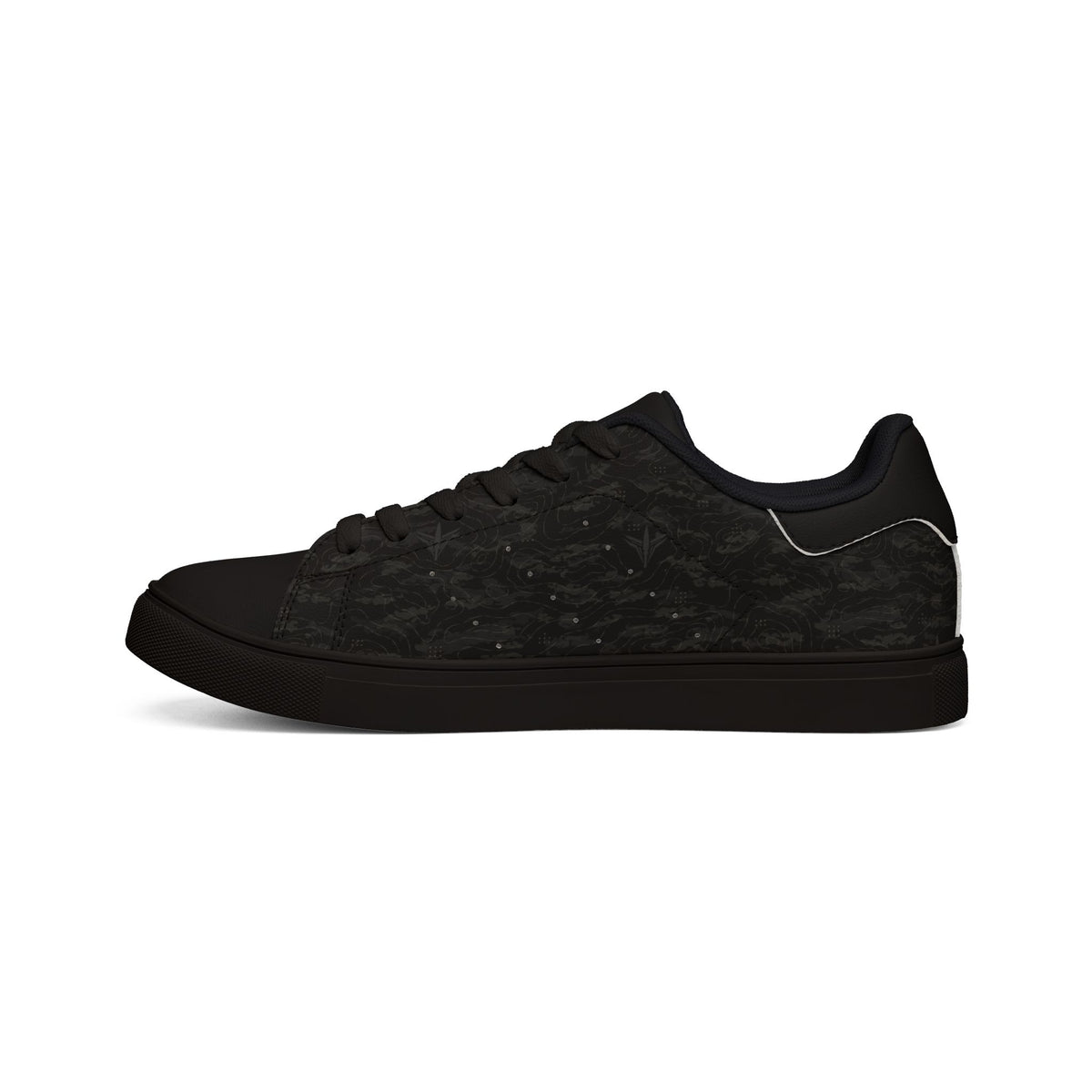 TERRA BLACK™ Men's Low-Top Leather Sneakers