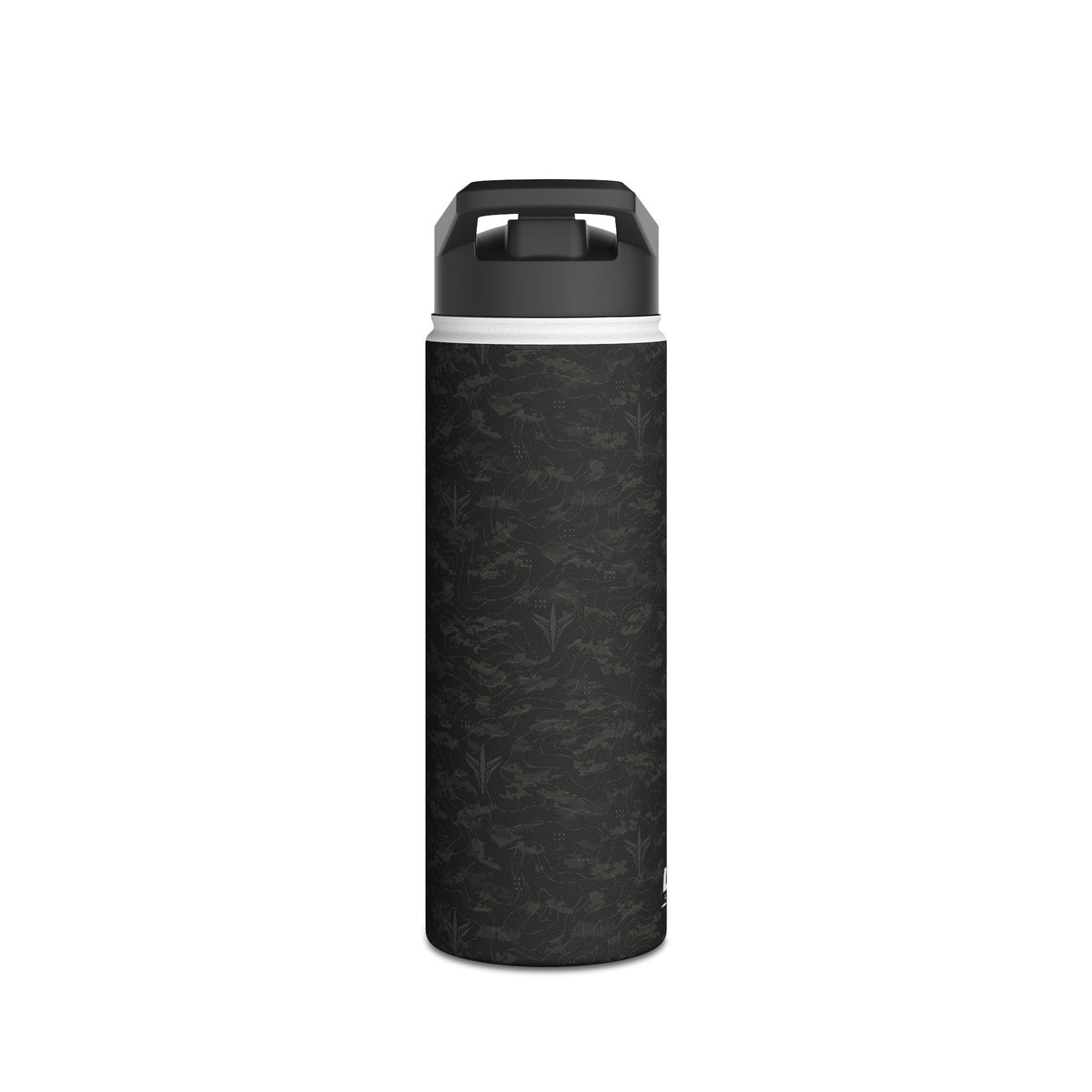 TERRA BLACK™ Stainless Steel Water Bottle, Standard Lid