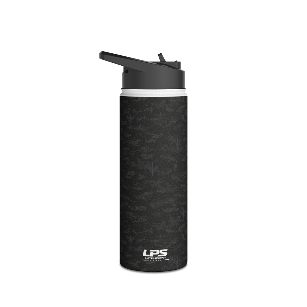 TERRA BLACK™ Stainless Steel Water Bottle, Standard Lid