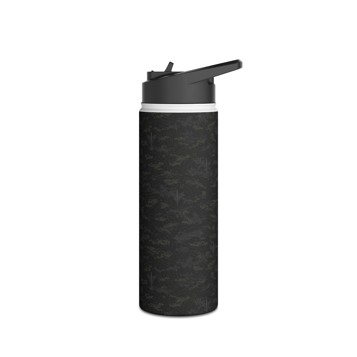 TERRA BLACK™ Stainless Steel Water Bottle, Standard Lid