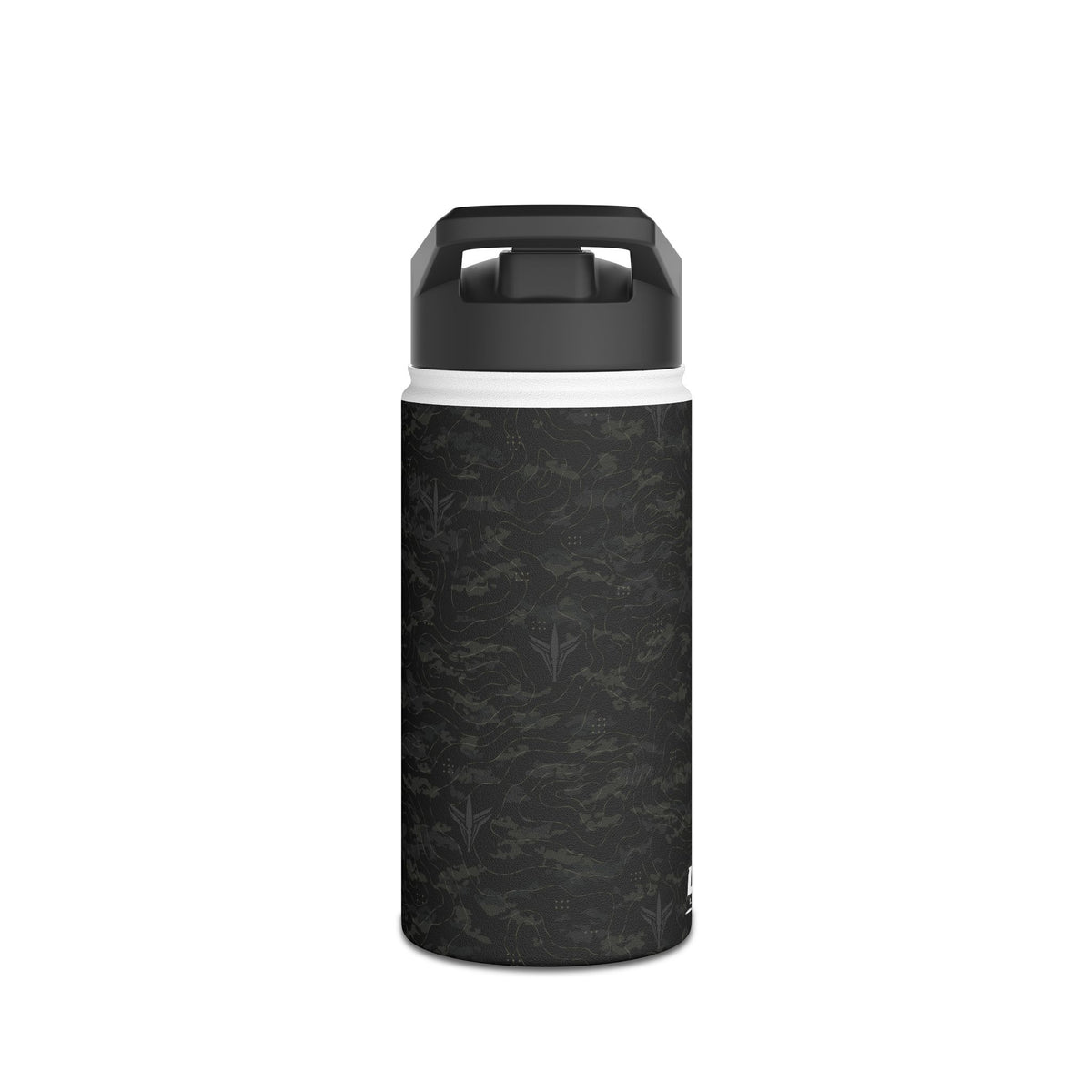 TERRA BLACK™ Stainless Steel Water Bottle, Standard Lid