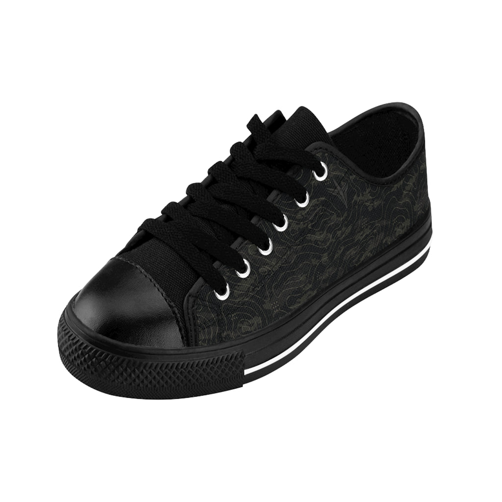 TERRA BLACK men's performance sneakers showing black outsole and terrain-inspired lifestyle design