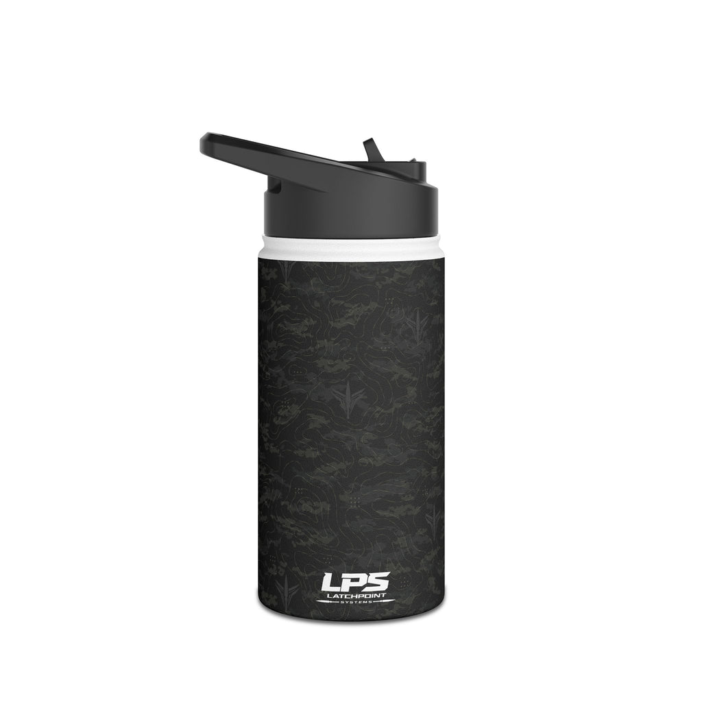 TERRA BLACK™ Stainless Steel Water Bottle, Standard Lid