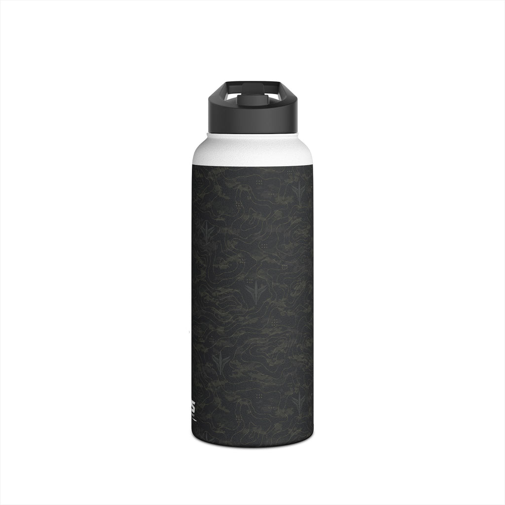 TERRA BLACK™ Stainless Steel Water Bottle, Standard Lid