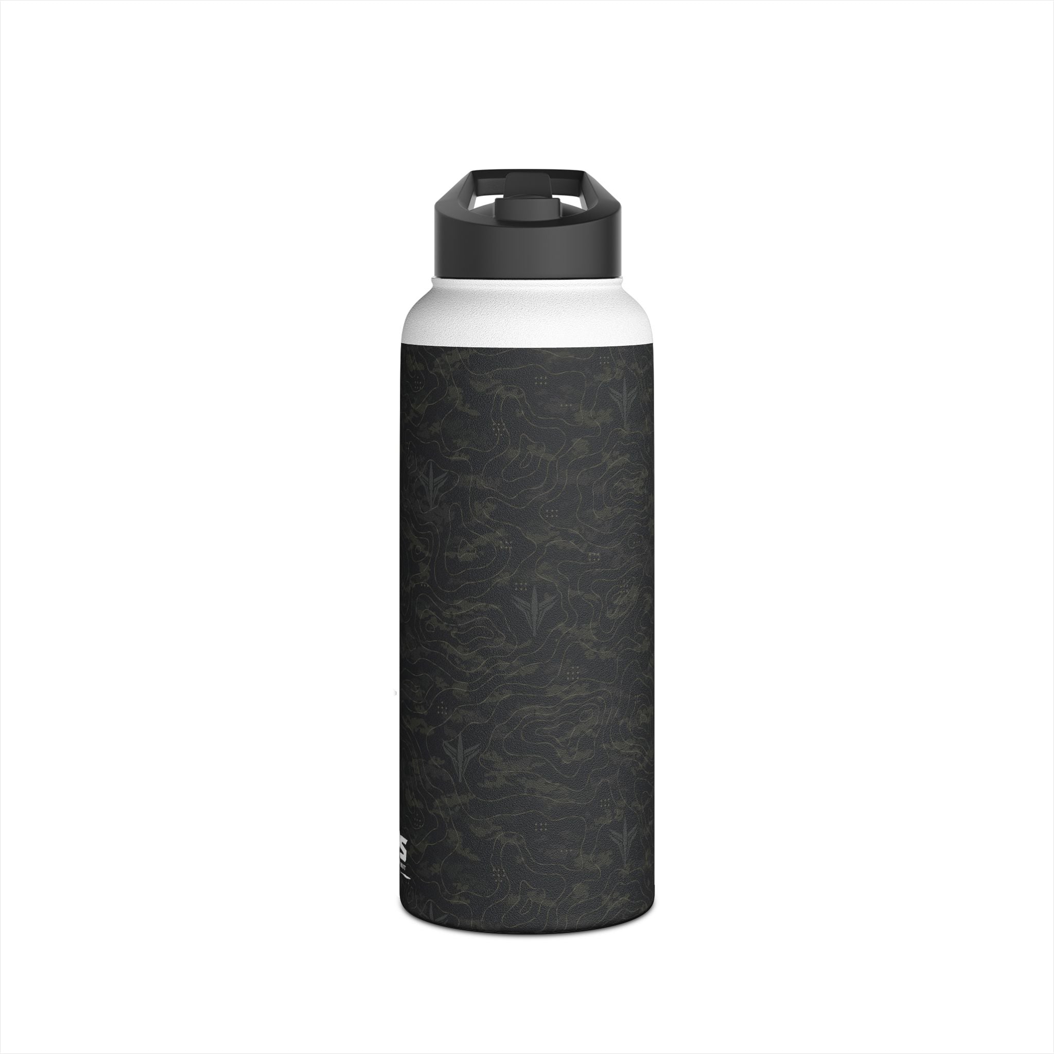 TERRA BLACK™ Stainless Steel Water Bottle, Standard Lid