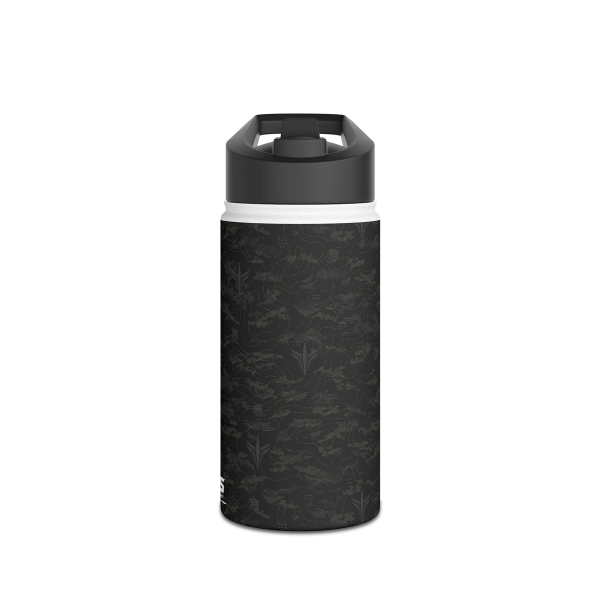 TERRA BLACK™ Stainless Steel Water Bottle, Standard Lid