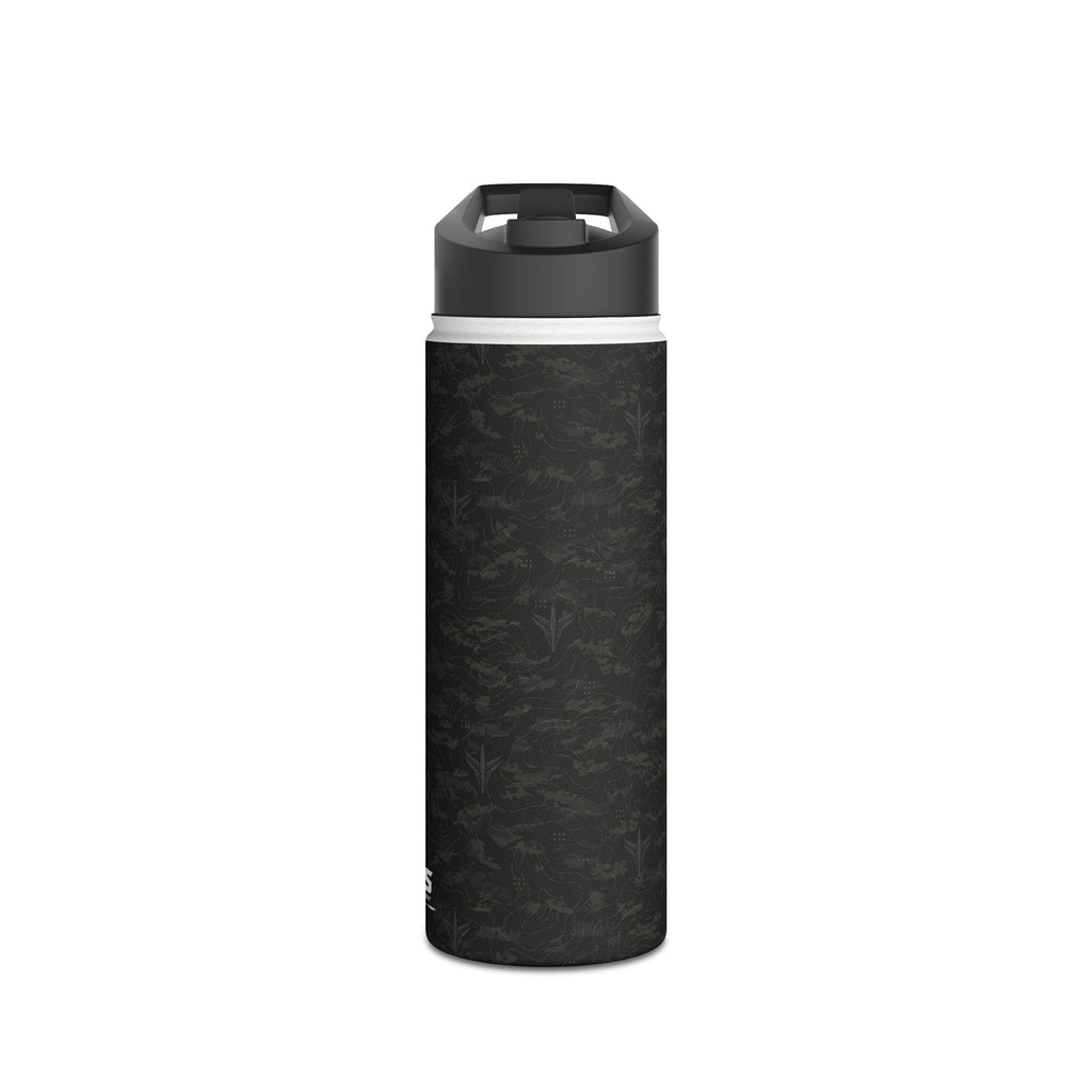 TERRA BLACK™ Stainless Steel Water Bottle, Standard Lid