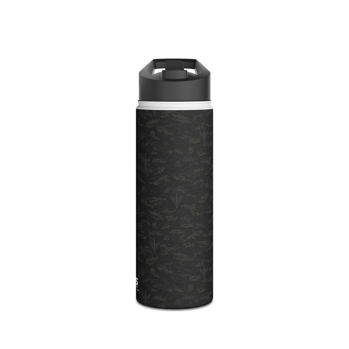 TERRA BLACK™ Stainless Steel Water Bottle, Standard Lid