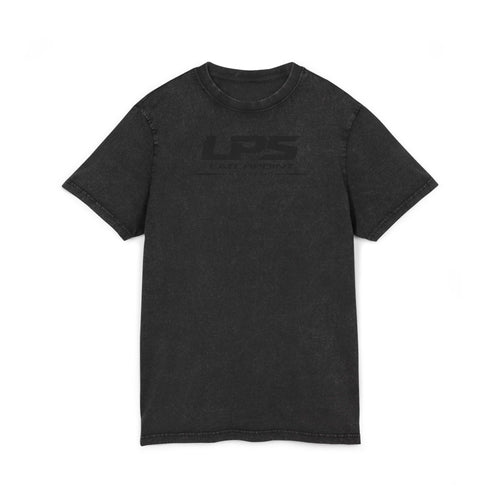 LPS acid washed round neck tee with LatchPoint Systems logo for everyday wear