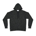TERRA BLACK athletic hoodie with all-over terrain-inspired camouflage pattern and LatchPoint Systems branding