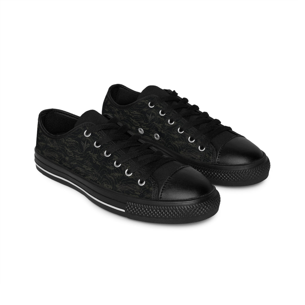 TERRA BLACK men's performance sneakers showing black outsole and terrain-inspired lifestyle design