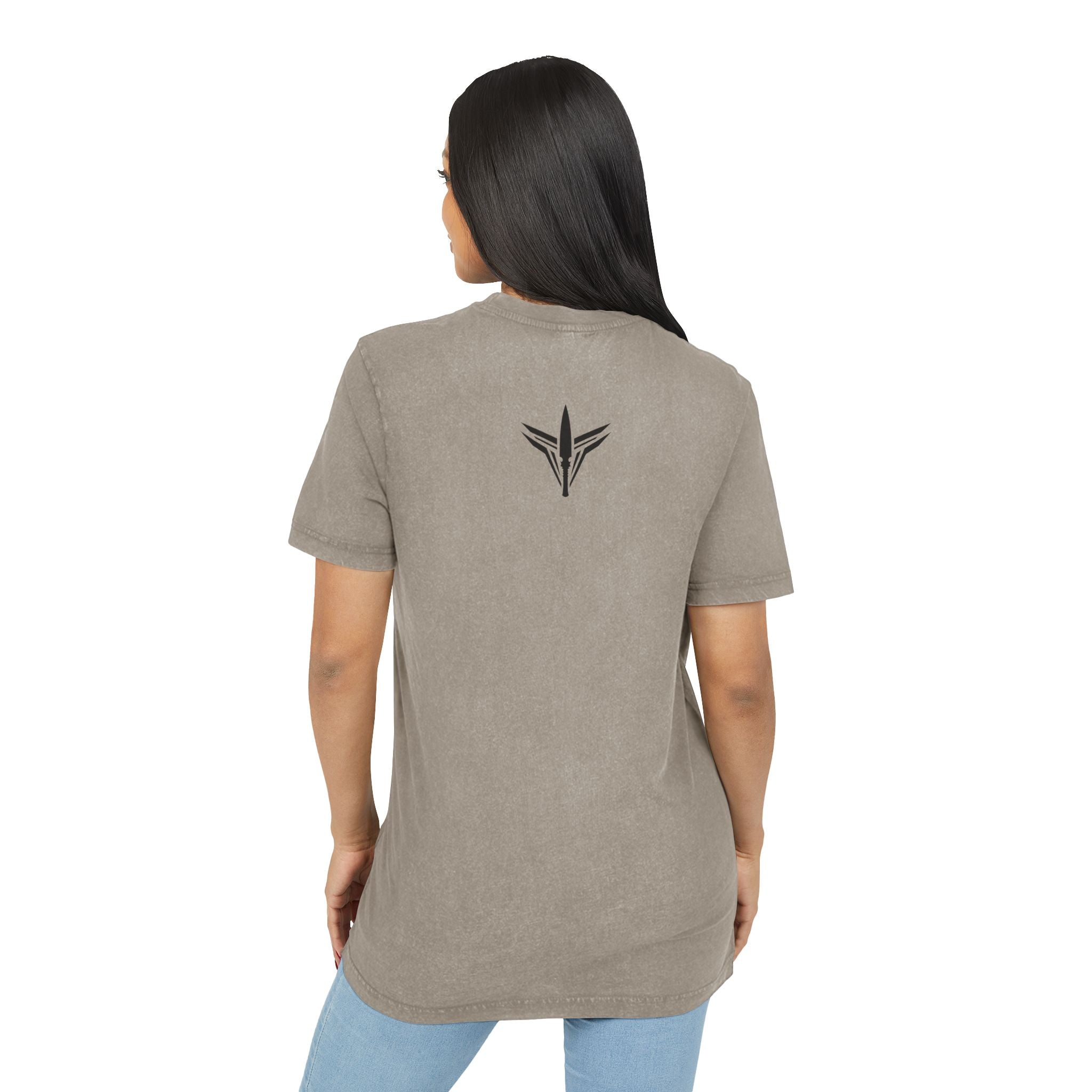LPS acid washed round neck tee with LatchPoint Systems logo for everyday wear