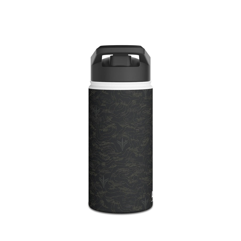 TERRA BLACK™ Stainless Steel Water Bottle, Standard Lid