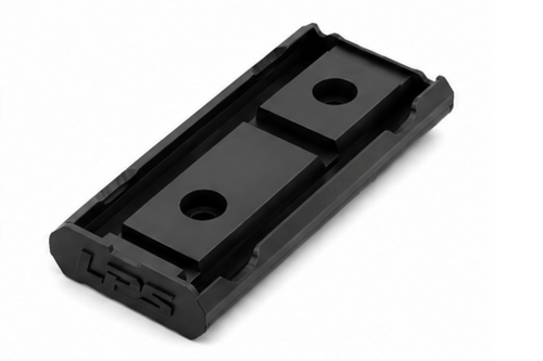 LatchWing low-profile M-LOK weapon light switch mounting bracket showing retention channel and mounting points