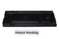LatchWing low-profile M-LOK weapon light switch mounting bracket showing retention channel and mounting points