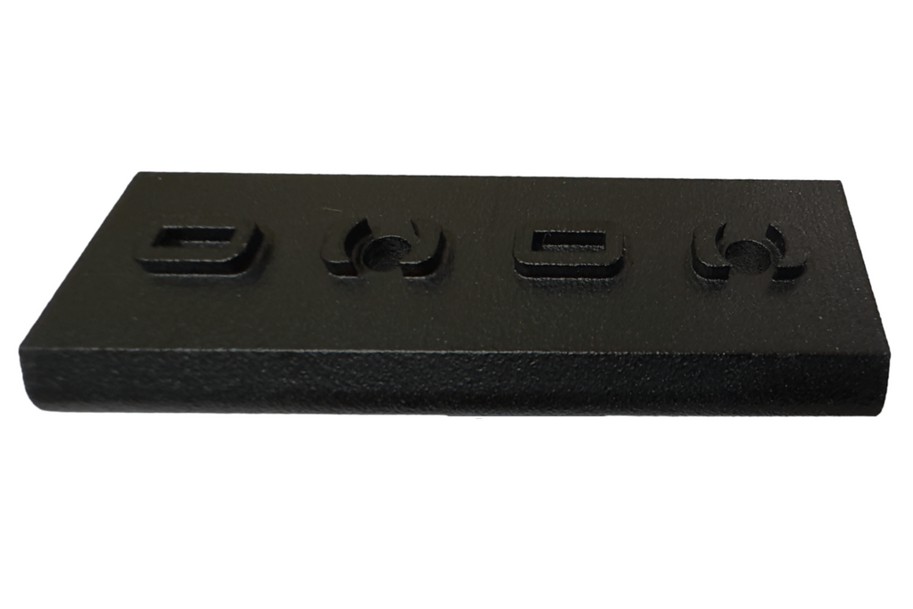 LatchWing low-profile M-LOK weapon light switch mounting bracket showing retention channel and mounting points