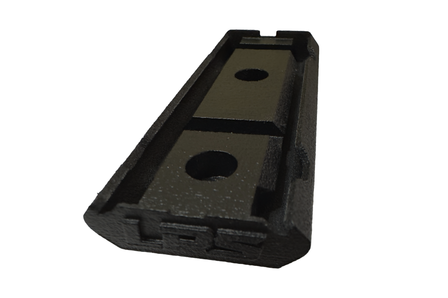 LatchWing low-profile M-LOK weapon light switch mounting bracket showing retention channel and mounting points